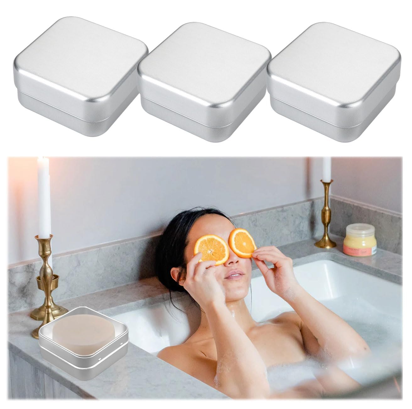 Portasapone In Alluminio - Set Da 3 Con Scolacqua, Antiruggine, Per Casa E Viaggio - Foto 10