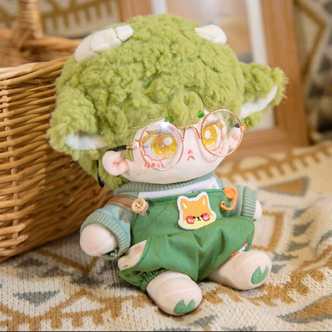 Amazon.co.jp: ぬい服 20㎝ きつね サロペット 着せ替え 韓国ぬい 緑
