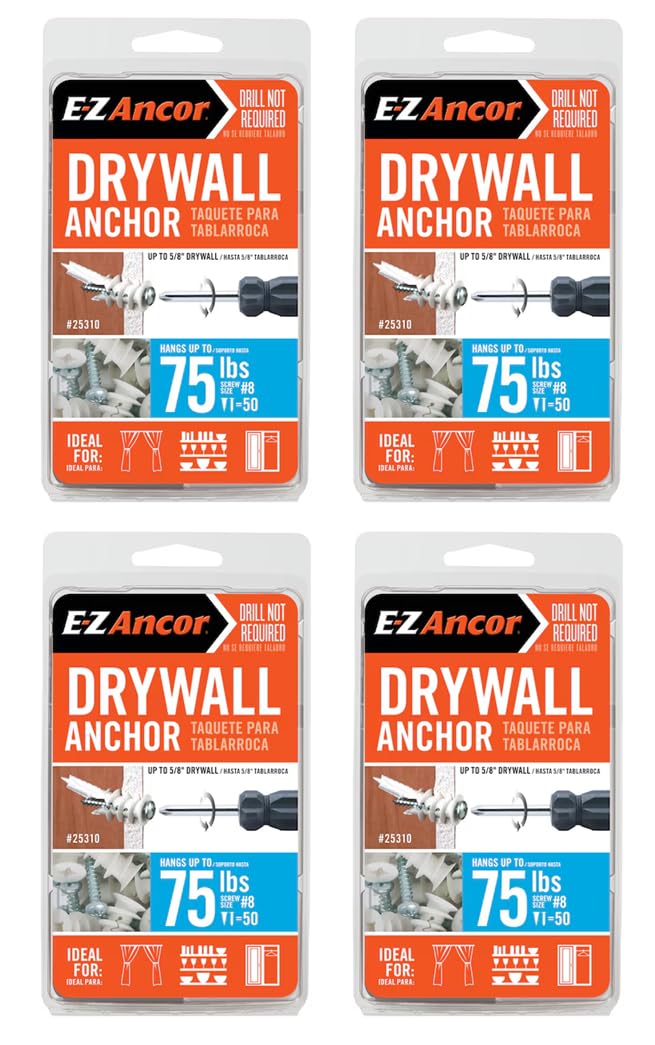 E-Z Ancor Drywall Anchors - No Pre-Drilling! -4