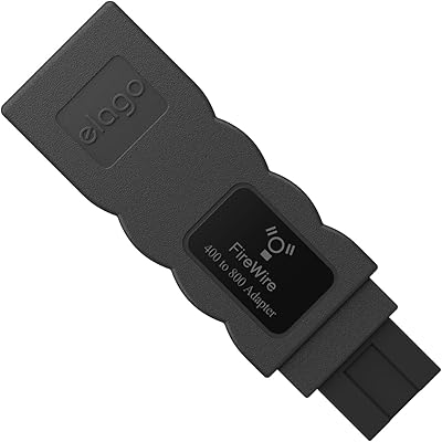 elago FireWire 400 to 800 Adapter Black for Mac Pro, MacBook Pro, Mac mini, iMac and All Other Computers...