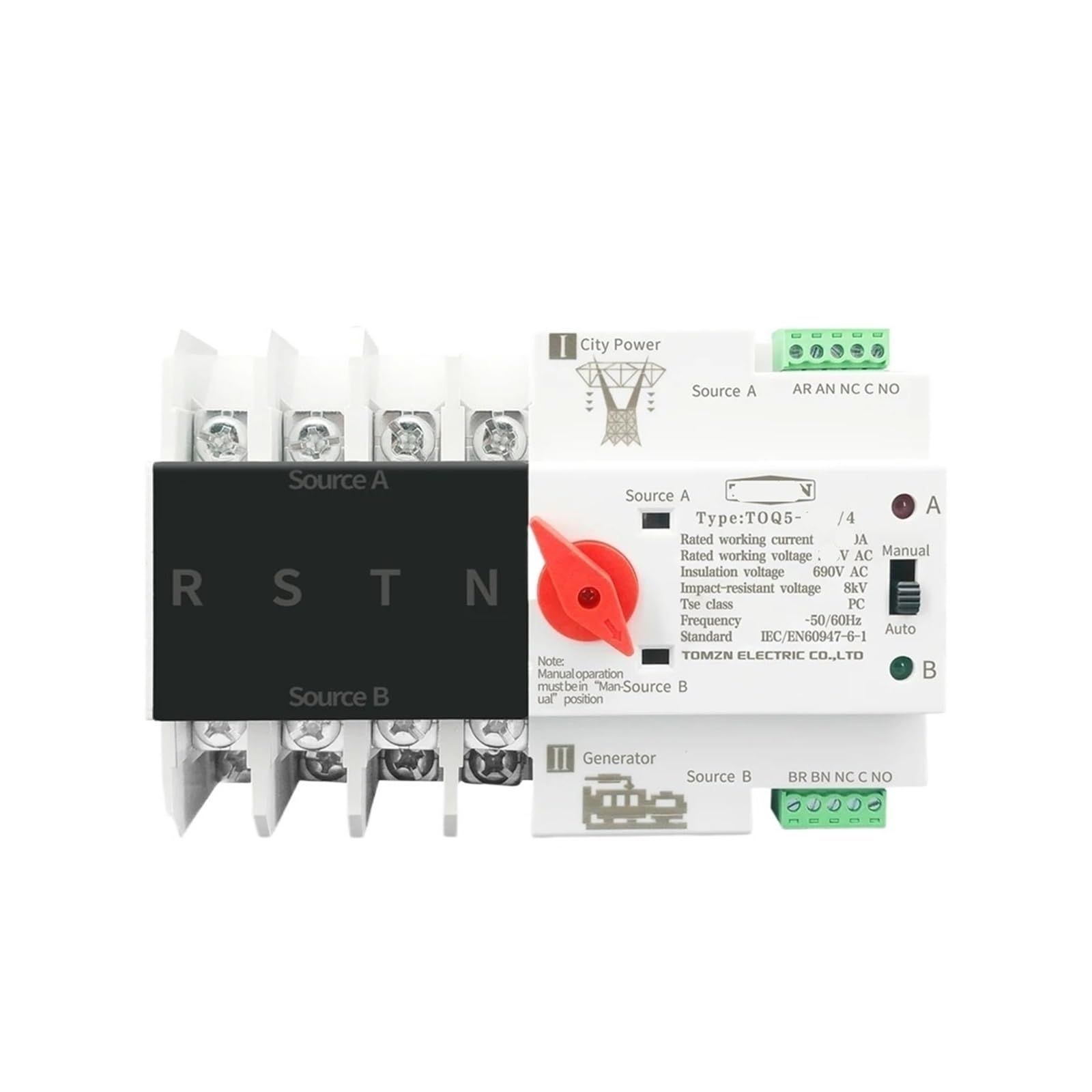 Interrupteur de Transfert Automatique ATS pour Éviter les Pannes d'Électricité