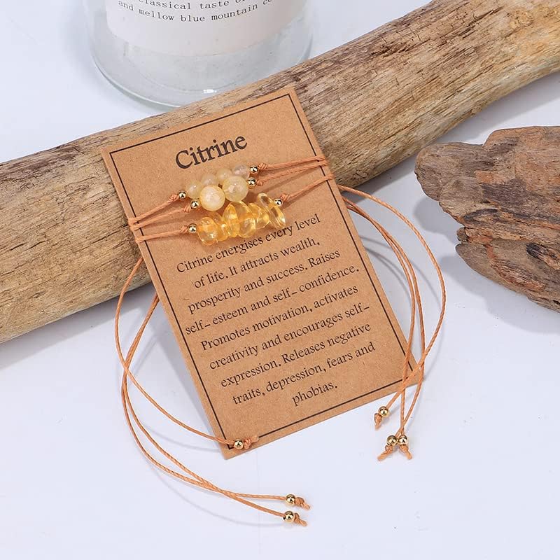 Miniatura 2 de COLORFUL BLING 3 piezas de pulsera de piedra natural para mujeres y hombres, pulseras de cuentas de cristal de curación, pulseras espirituales de