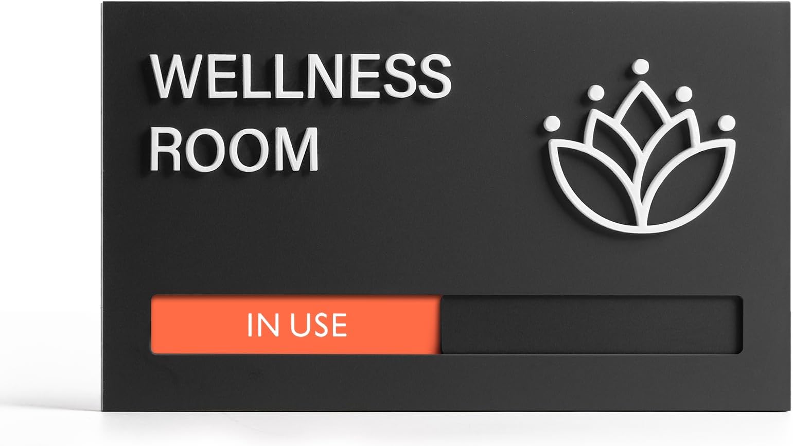 In Use Available Privacy Sign, 9'' x 5'' Magnetic Slider Door Indicator Signs for Mother's Room Conference's Room Wellness Room, Privacy Decor for Office Hospital