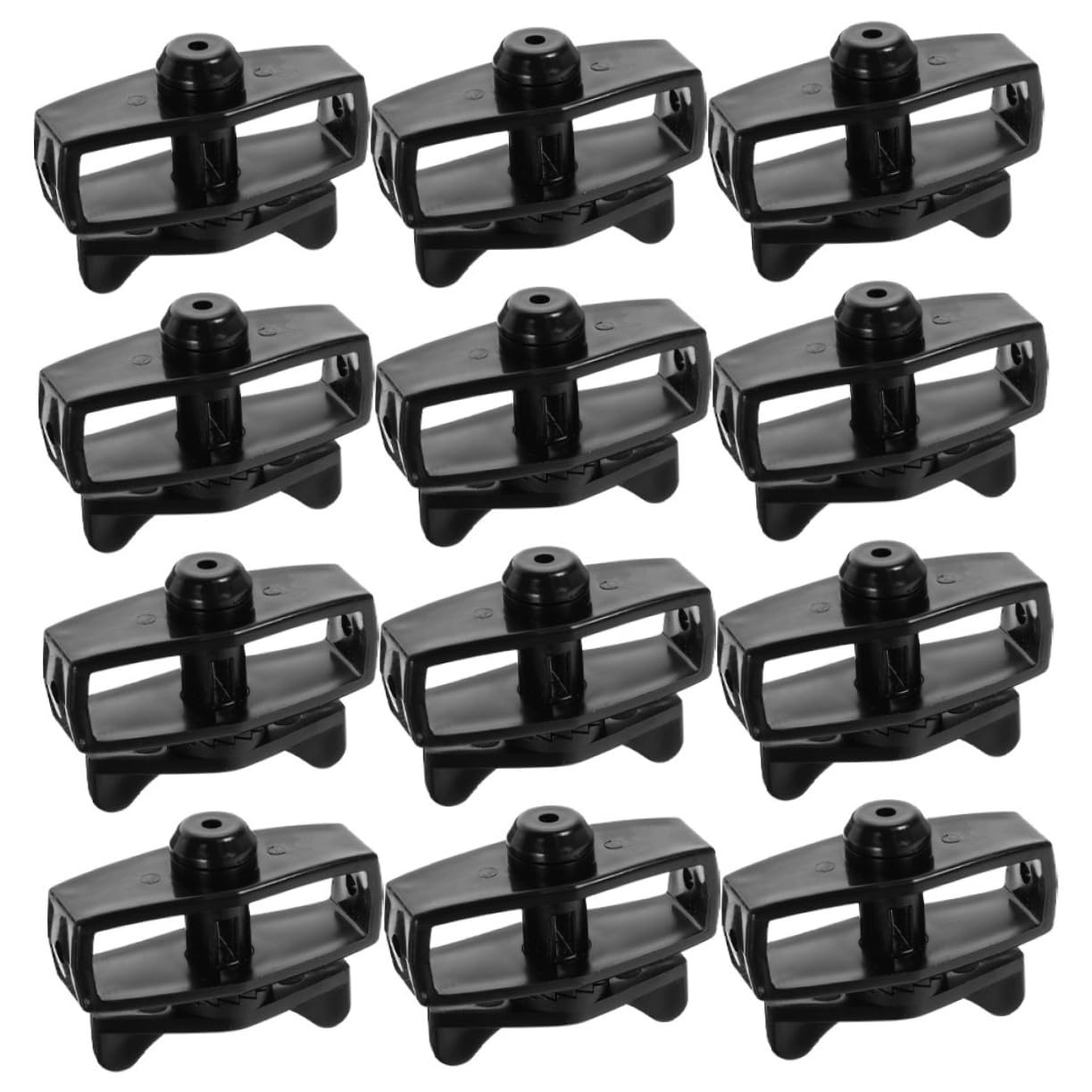 Lurrose 5 Set Connettore Di Serrata Del Filo Pesante Tenditore Cavo Scherma Del Filo Da Giardino Cancello Recinzione A Maglie Di Catena Di Recinzione Il Filo Nero Abs 12 Pezzi * 5