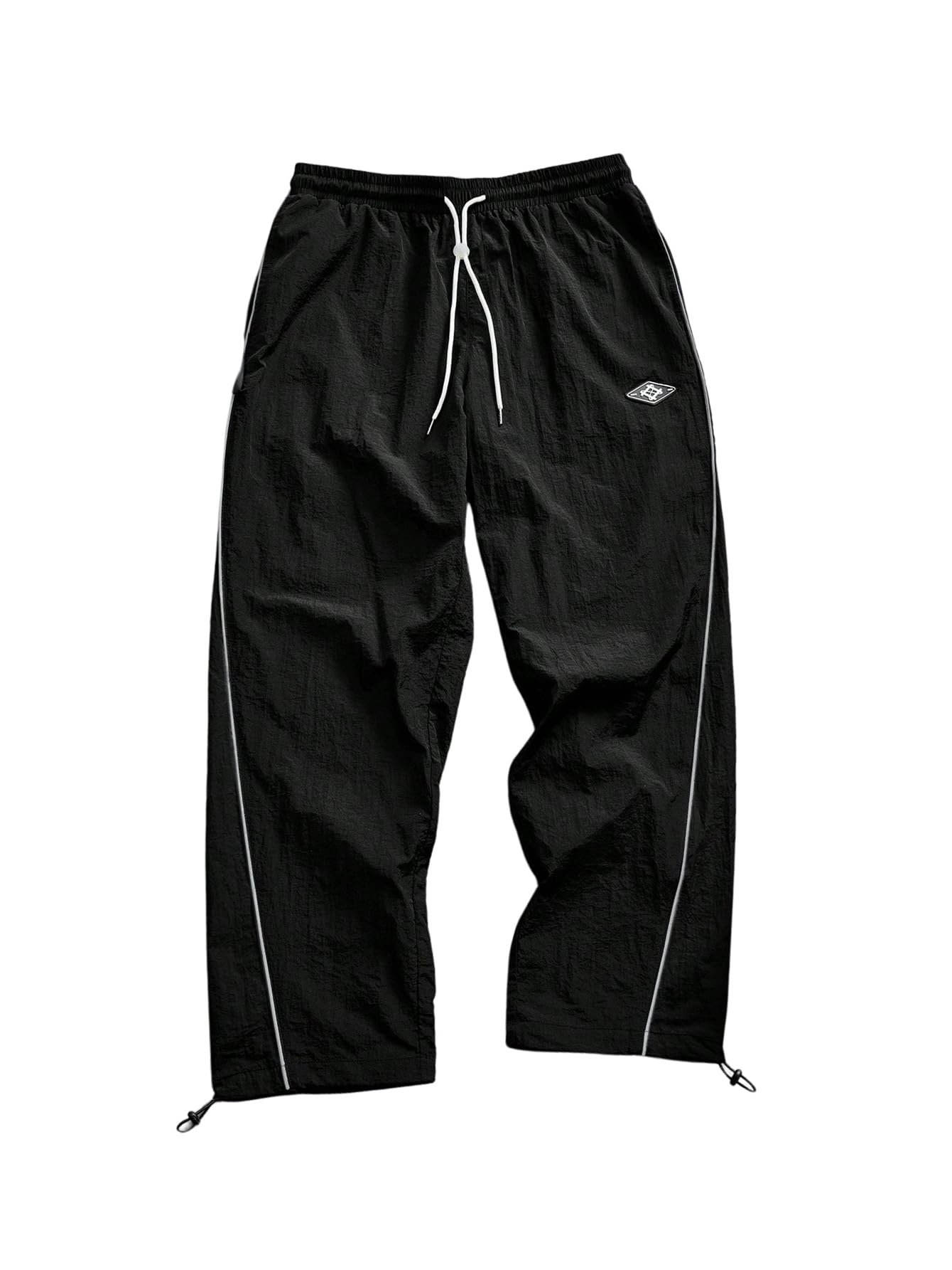 SOLY HUX Mens Parachute Track Pants Baggy Sweatpants Casual Workout Athletic Joggers with Pockets