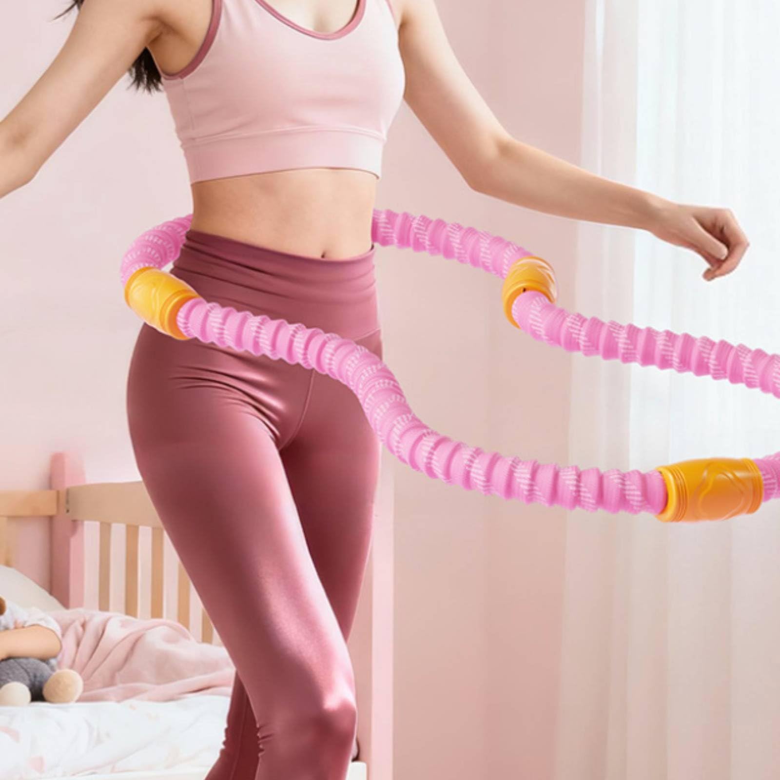 Qianly Aro de Cintura de Resorte Silencioso Aro Cintura Acolchado Suave con Peso para Gimnasio