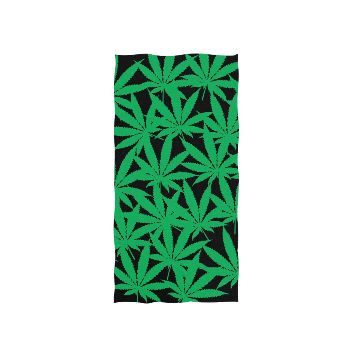DerlonKaje Green Leaf Weeds Hand Towel Soft Bath Towel Eco-Friendly Towel for Home,Bathrooms, Pool and Gym (30 X 15 in)