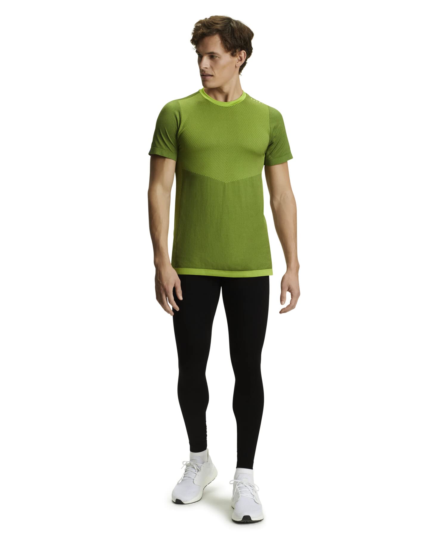 FALKE Herren Compression Long Kompressionshose Funktionshose mit Kompression fördert die Durchblutung nahtlos leicht reflektierend atmungsaktives schnelltrocknendes Funktionsmaterial 1 Stück | für schnellere Regeneration
