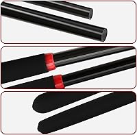 Vista 3 de Juego de 2 piezas de palo de equitación de 18 pulgadas, negro, 21 pulgadas