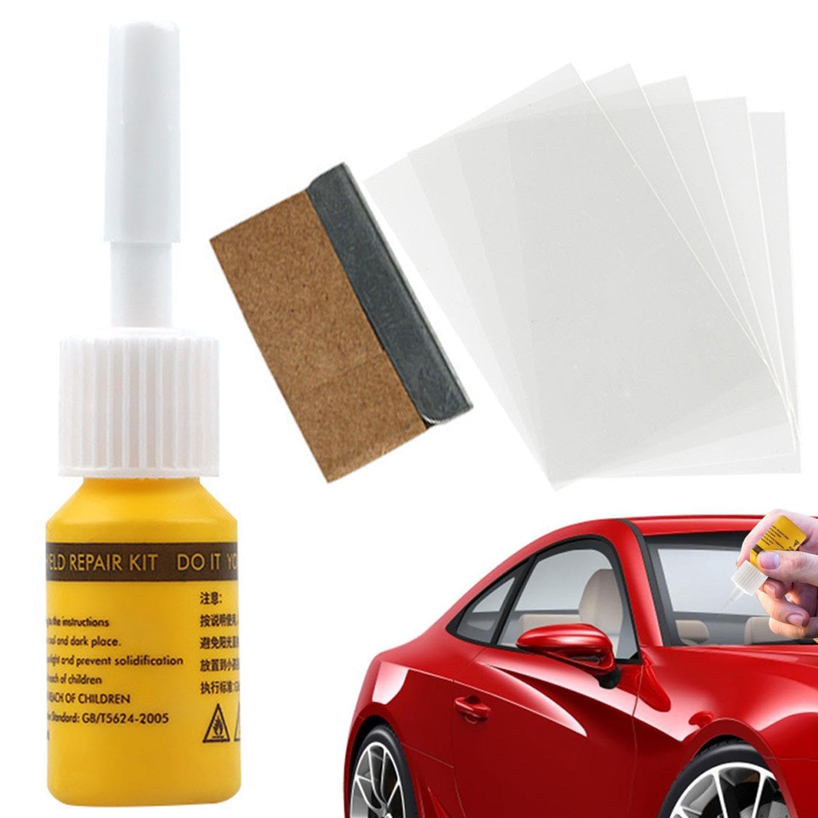 Kit de réparation de pare-brise – Liquide de réparation de fissure de verre, réparation rapide des éclats et des fissures dans le pare-brise | Réparation de fissures de pare-brise de voiture et verre