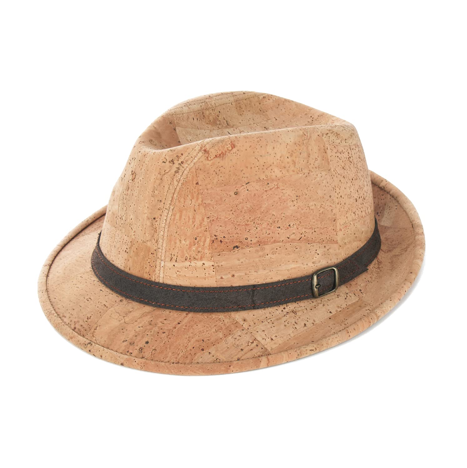 Trilby Fedora Hut | Hut Kork Stoff | Korkhut Melone | beige | Naturkork | 100% Vegan | Natur Kork
