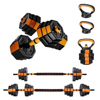 Joyfox Kit Halteres Ajustáveis 20Kg Octogonal 5 em 1