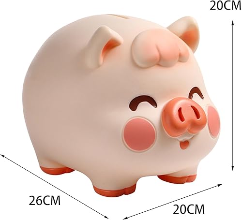 Miniatura 4 de Colaxi Alcancía de cerdo para ahorrar dinero, maceta de dibujos animados, escultura de dibujos animados, tarro de ahorro de dinero, caja de dinero