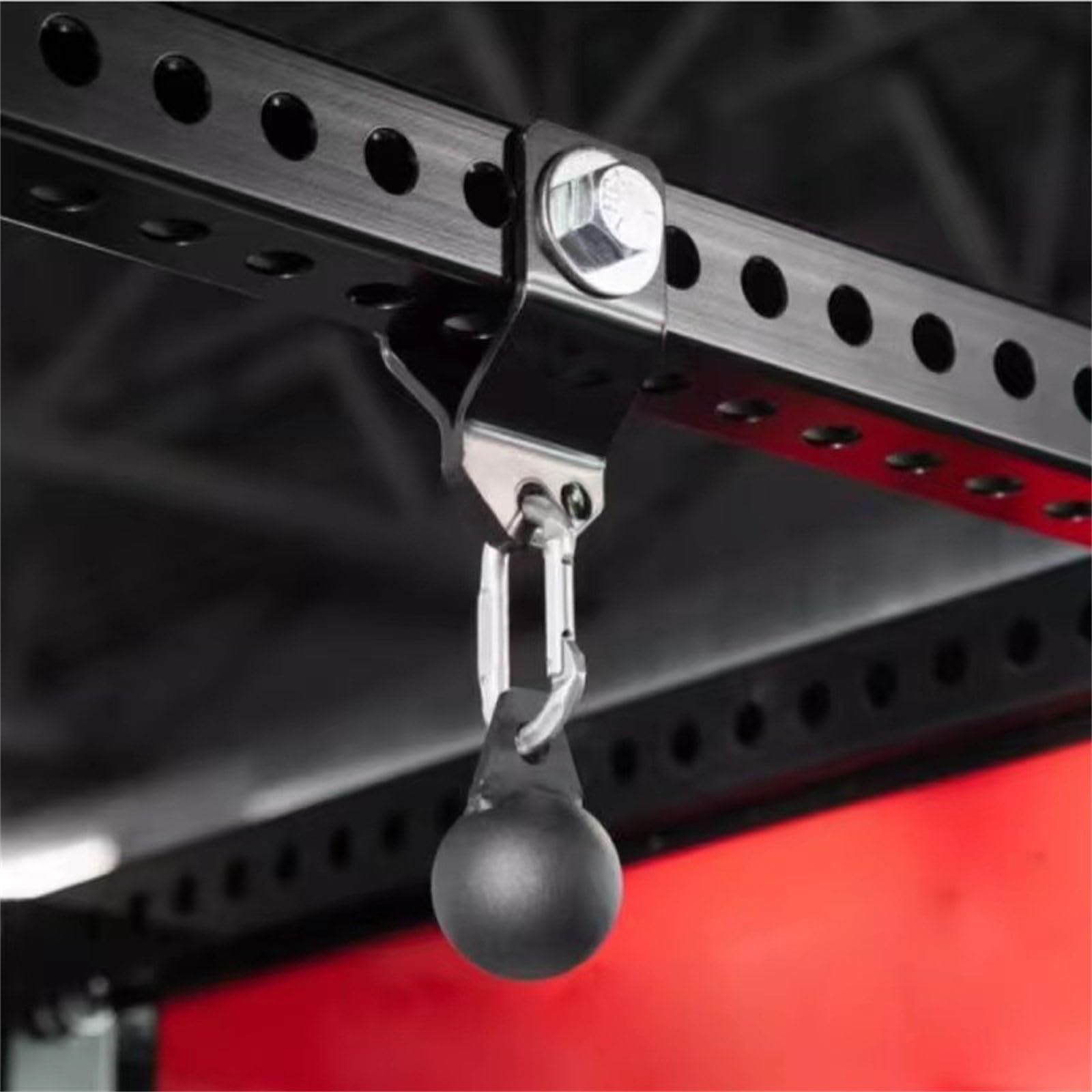 Fitnessgeräte Halterung Zubehör für Yoga Trainingsband inklusive Halterung Karabiner Clip Schraubstange Schraubgewinde Yoga Training