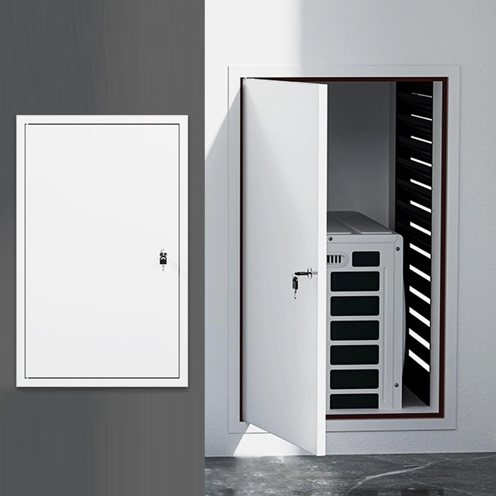 Zamykany aluminiowy panel dostępu do drzwi strychowych, biały, 12" 14" 20" 22" 28" 36" Niestandardowe rozmiary klapy inspekcyjnej do pokrywy otworu w płycie gipsowo-kartonowej, ści