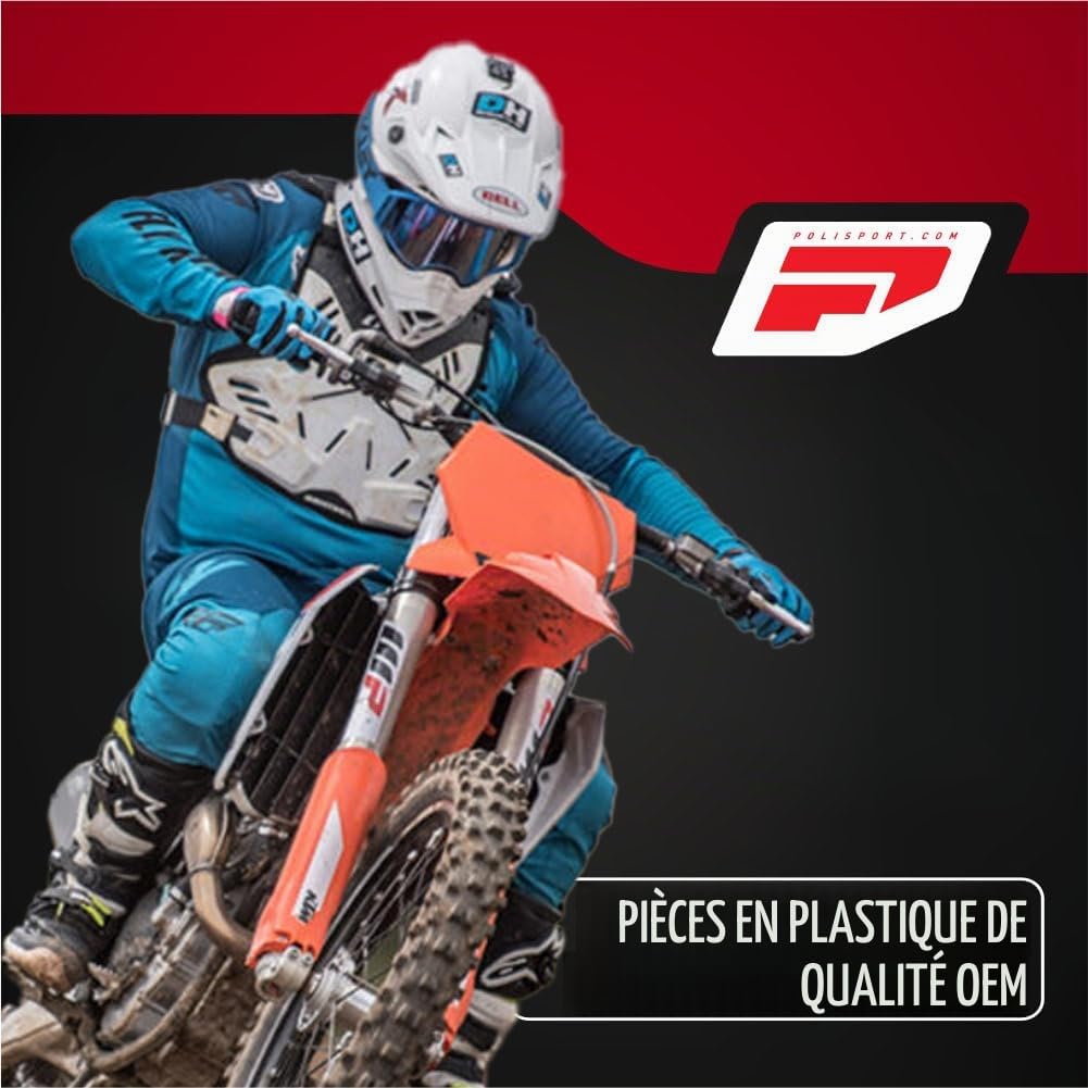 POLISPORT 8456600001 - Protecteur de bras oscillant en polyamide solide et durable facile à installer compatible avec les motos KTM en couleur noir