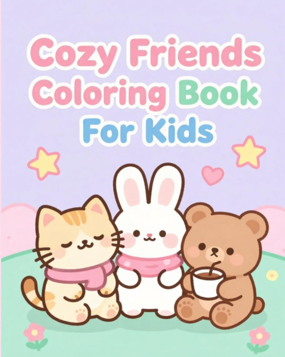 Friendly Cozy Moment : Coloring Book For Kids: Book For Relaxation and Stress Relief For Kids and Adults During Free Time (Animal Cozy Moment: Coloring Books For Kids and Adults During Free Time)