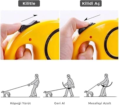 Automatic 5 Meters Retractable Cat Dog Collar with Roller 5 METERS