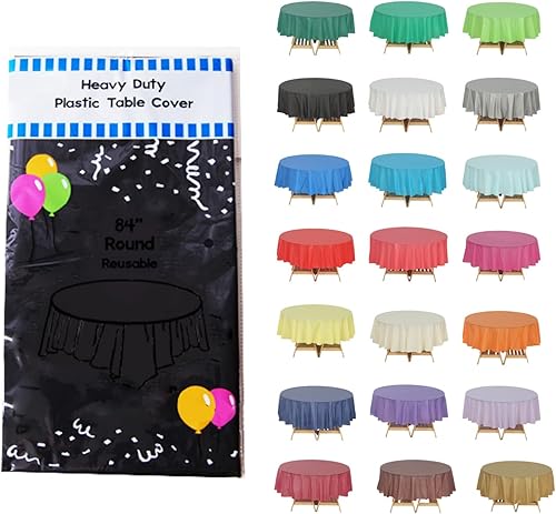 Evershine - Mantel de plástico resistente (reutilizable, 12 unidades)