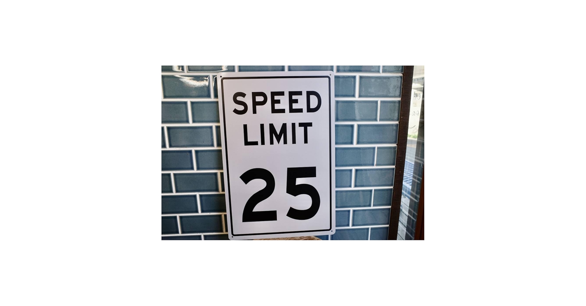 Amazon.co.jp: SPEED LIMIT25 スピードリミット ロードサイン メタル