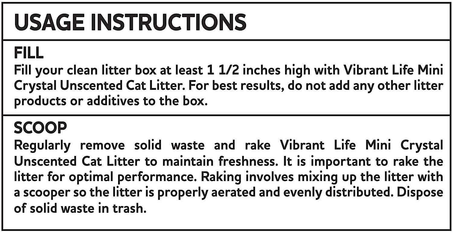 Buy Vibrant Life Cat Litter Ultra Premium Crystals Litter, Unscented
