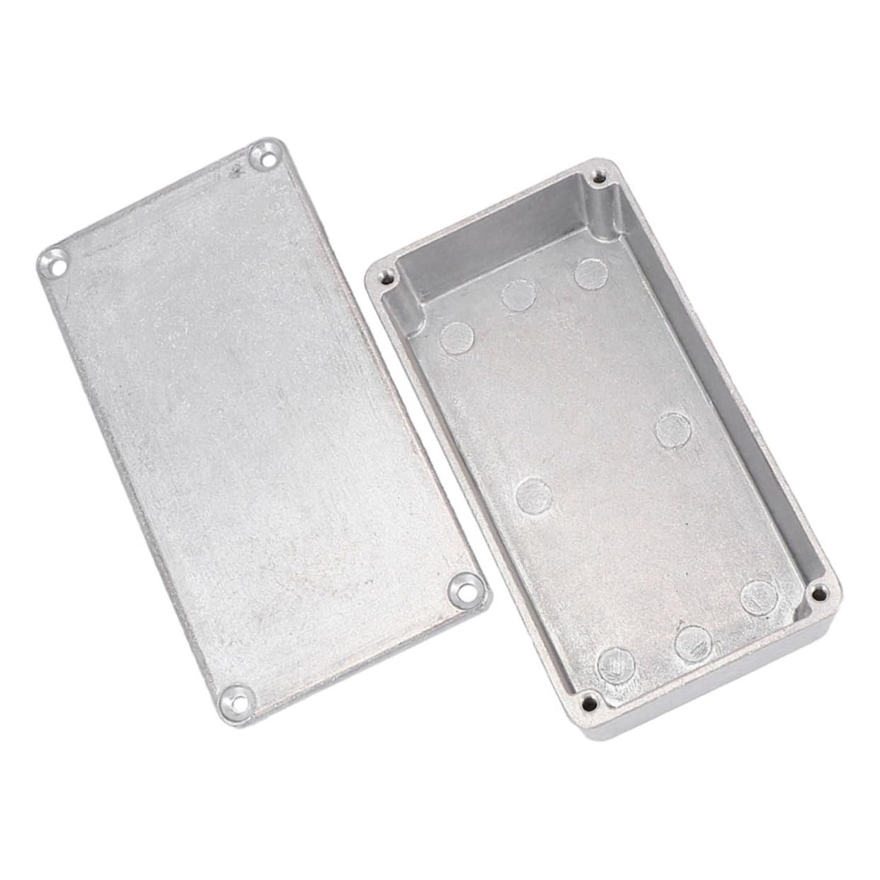 OFFSCH Guitar Pedal Power Supply Enclosure Aluminum Guitar Effects Case Box Case 7.40''x4.72'' .46'' Aluminum Construction