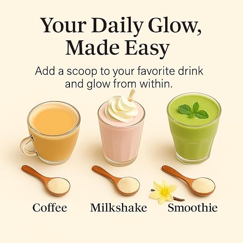 Miniatura 7 de ORGANICS NATURE Polvo de péptidos de colágeno con sabor a caramelo de vainilla y musgo marino irlandés  Colágeno hidrolizado de origen natural con