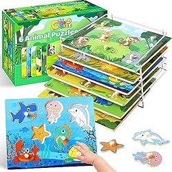Assortment of kids puzzles