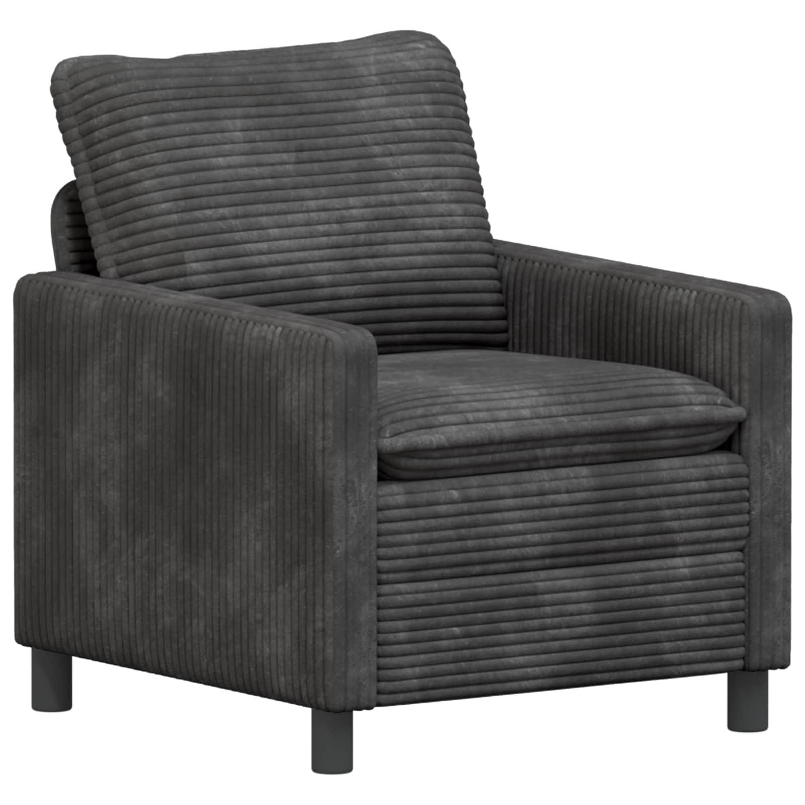 Sofá gris oscuro 76 x 81 x 87,5 cm poliéster