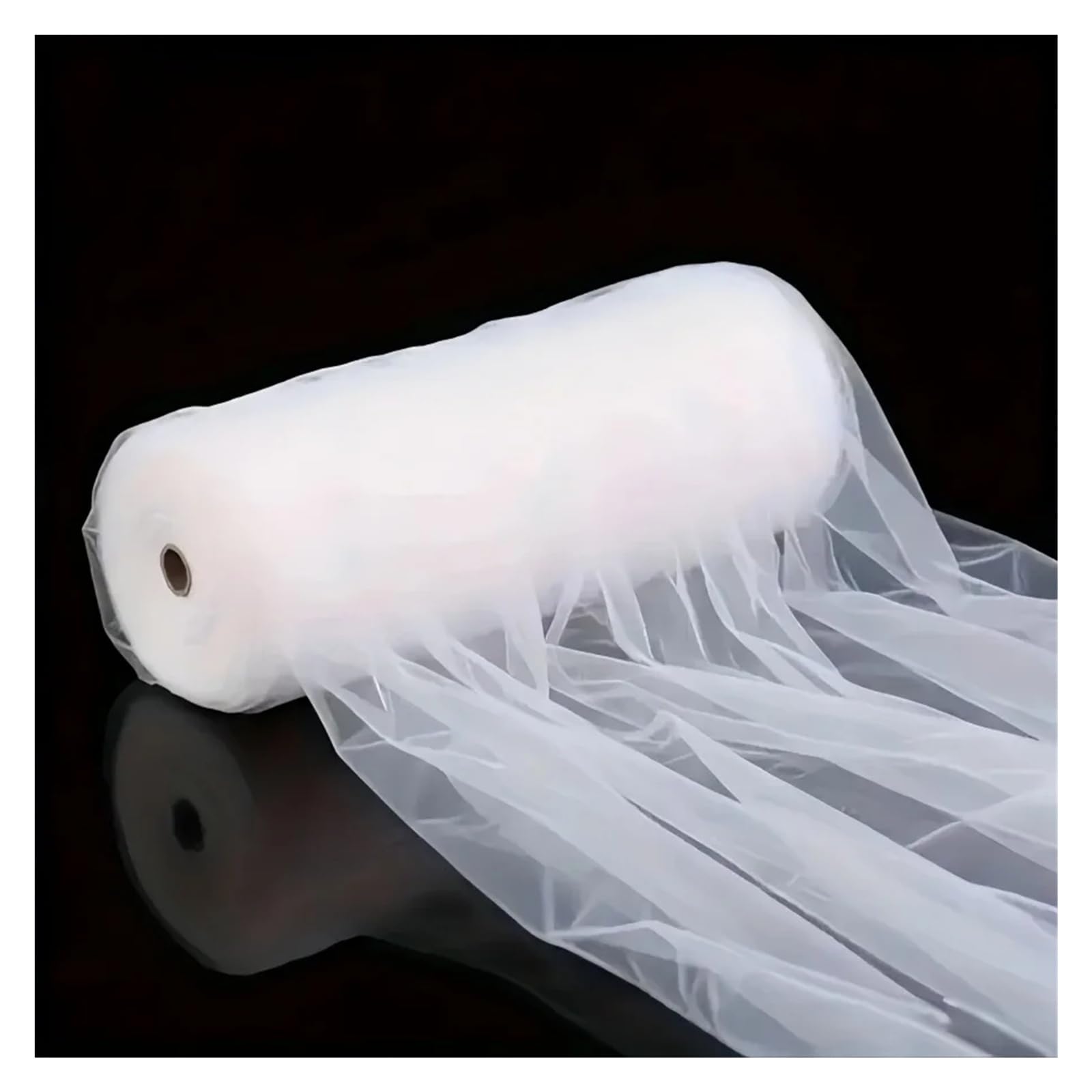 DeckenvorhäNge FüR Hochzeitsfeiern 50 m Überlänge, transparenter Champagner-Tüll – DIY-Party, Hochzeit, Bogendekoration, Deckentischläufer, Schal, Gaze-Volant-Dekor(Champagne)