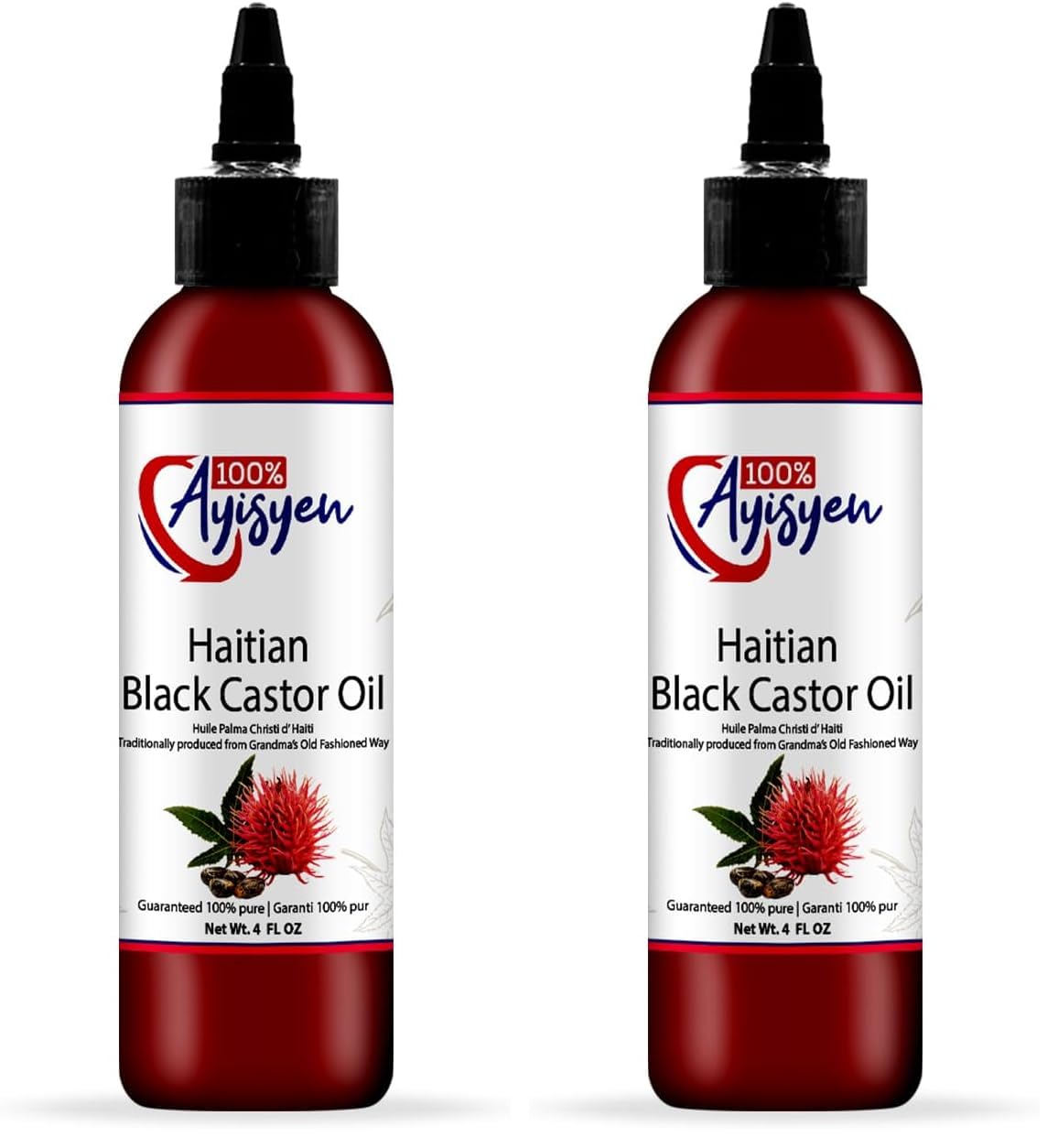 Haitian Black Castor Oil (Pack of 2)