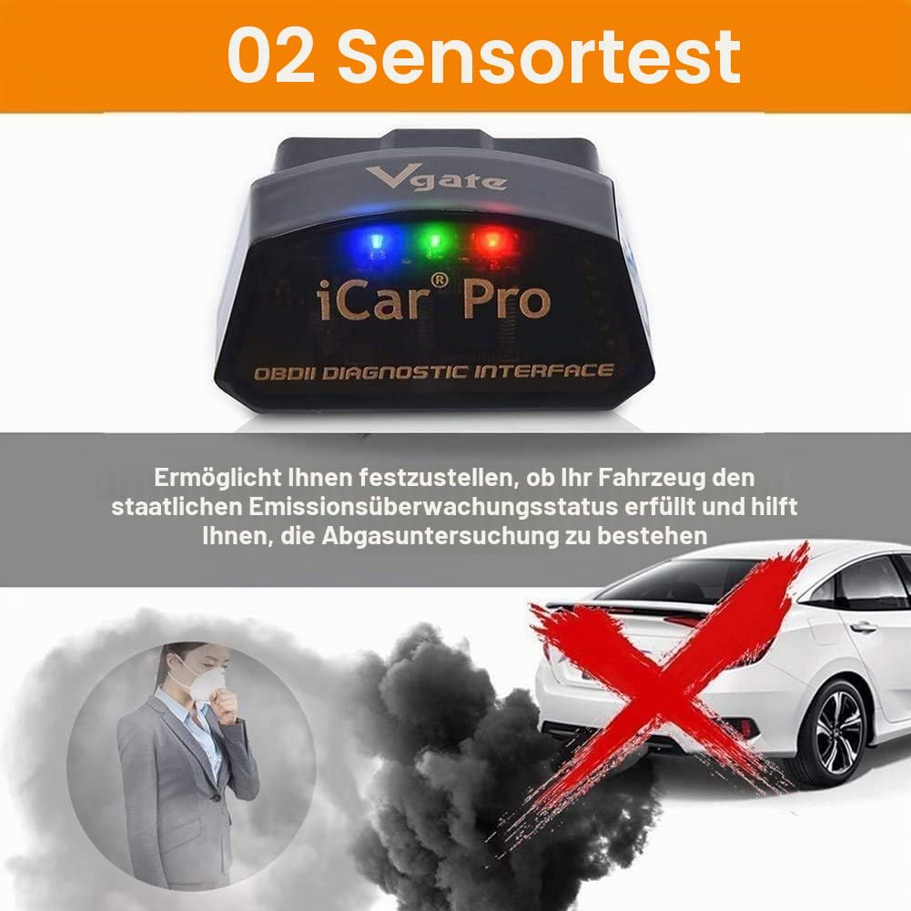 Vgate iCar Pro Bluetooth 4.0 (BLE) OBD2 OBDII Fehlercode Leser Auto Check Engine Light mit ELM327 Adapter