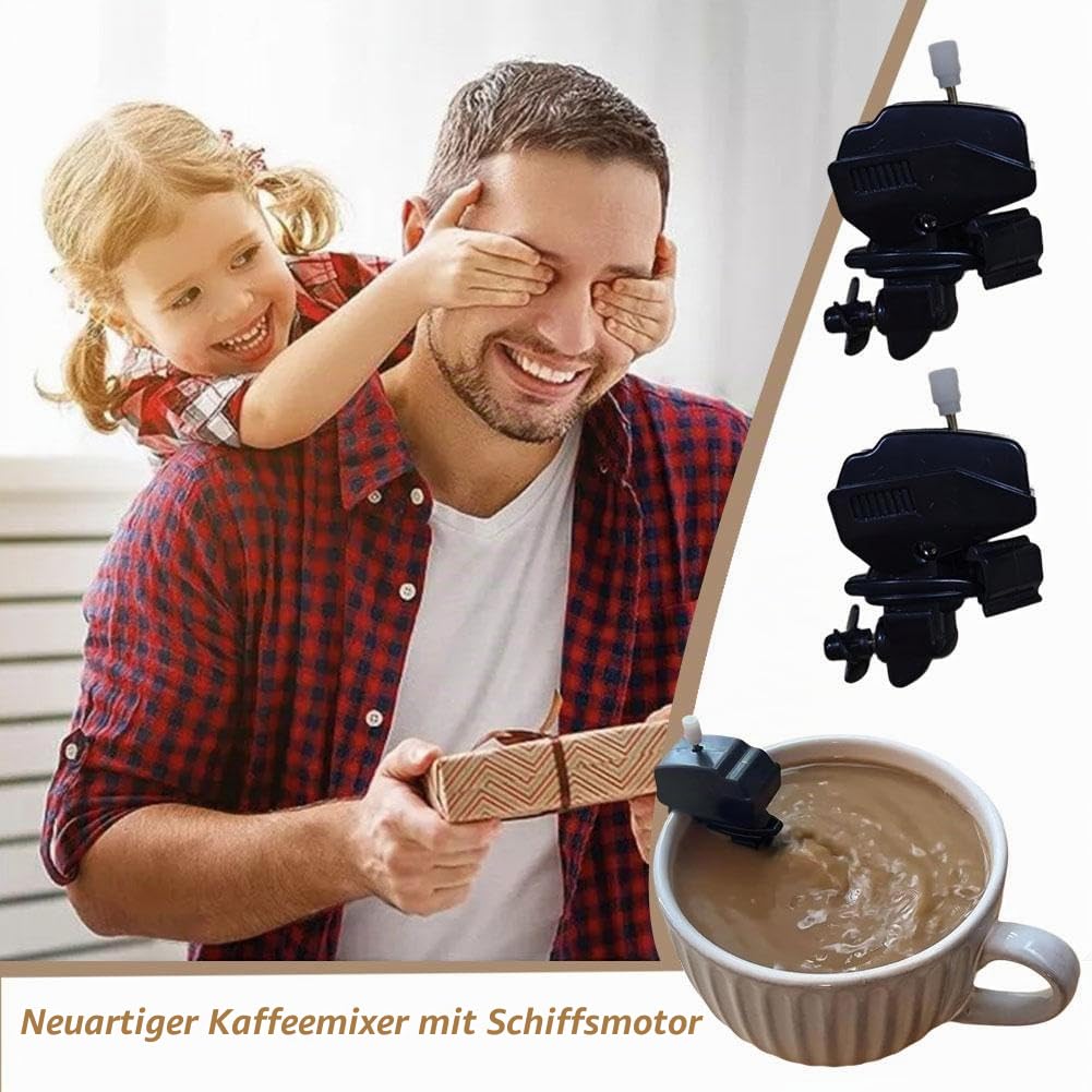 5 x Bootsmotor-Kaffee-Rührer, Bootspropeller, Kaffee-Rührer, Motorboot, Bootsmotor-Kaffeemixer, Motorboot-Außenbordmotor-Kaffee-Rührer, Aufzieh-Mini-Boot-Motor-Getränkemixer