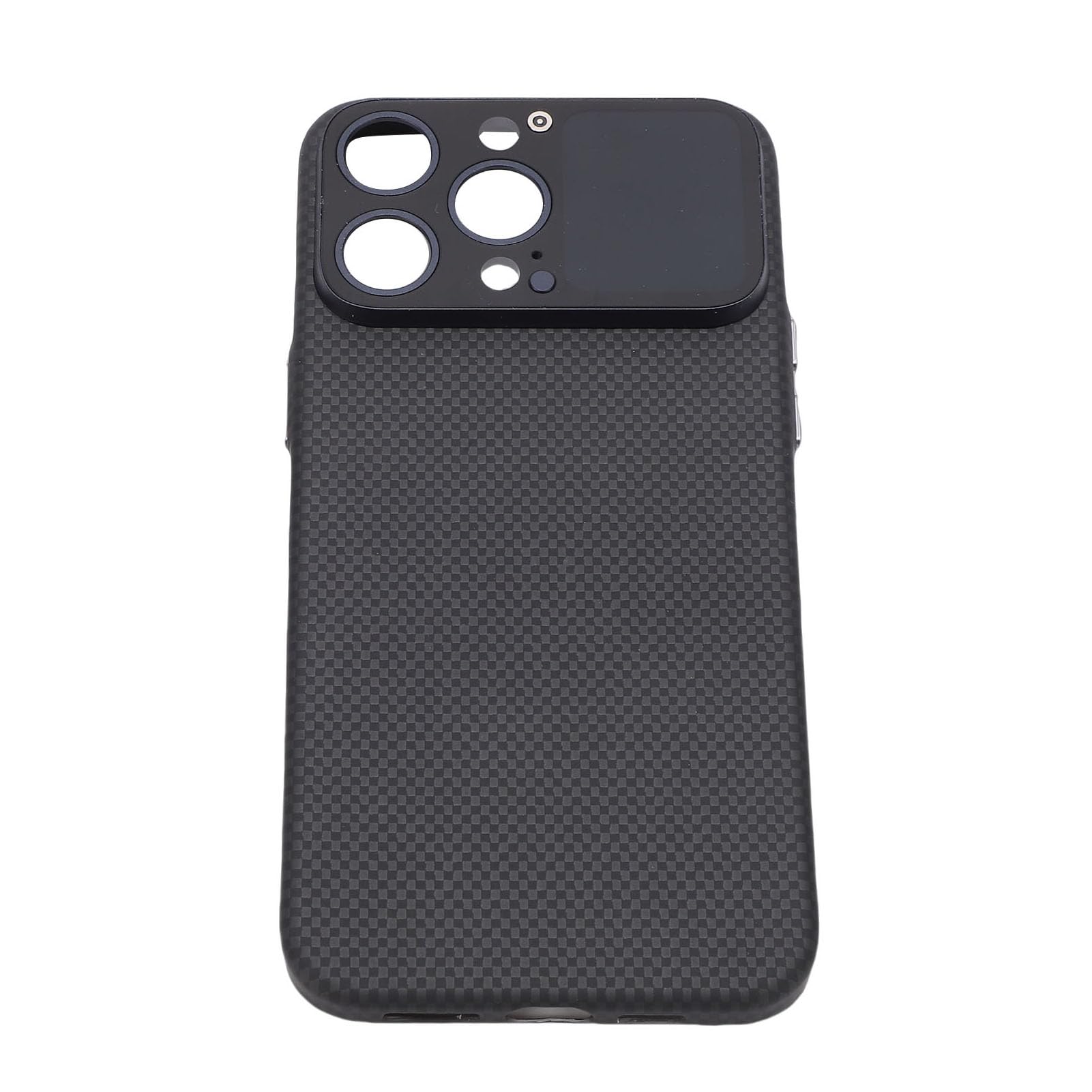 Ejoyous Funda para Teléfono con Pantalla Táctil Cubierta de Teléfono de Fibra de Carbono 1,71 Pulgadas Bluetooth Ajuste Magnético para 15 Pro MAX para Selfies Control de Música Pantalla de Mensajes
