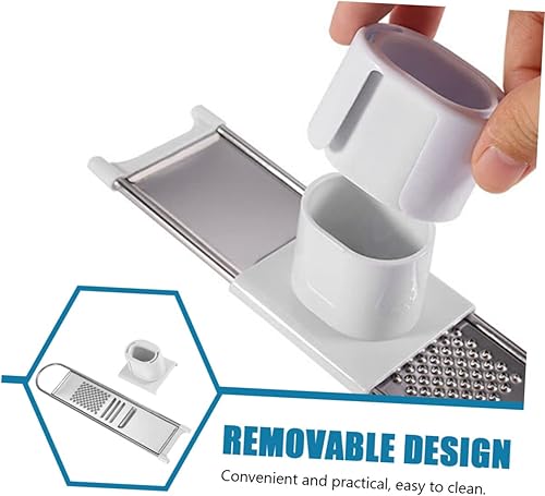 Miniatura 7 de Rallador de ajo, protectores de dedos, rallador de verduras de mano para queso, patata, jengibre, rebanar necesidades