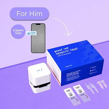 Proov - Hers & His Advanced Fertility Test for Couples - At-Home Hormone & Sperm Testing - Tracks Ovulation, Ovarian Reserve, Motile Sperm Count & Early Pregnancy - Non-Invasive