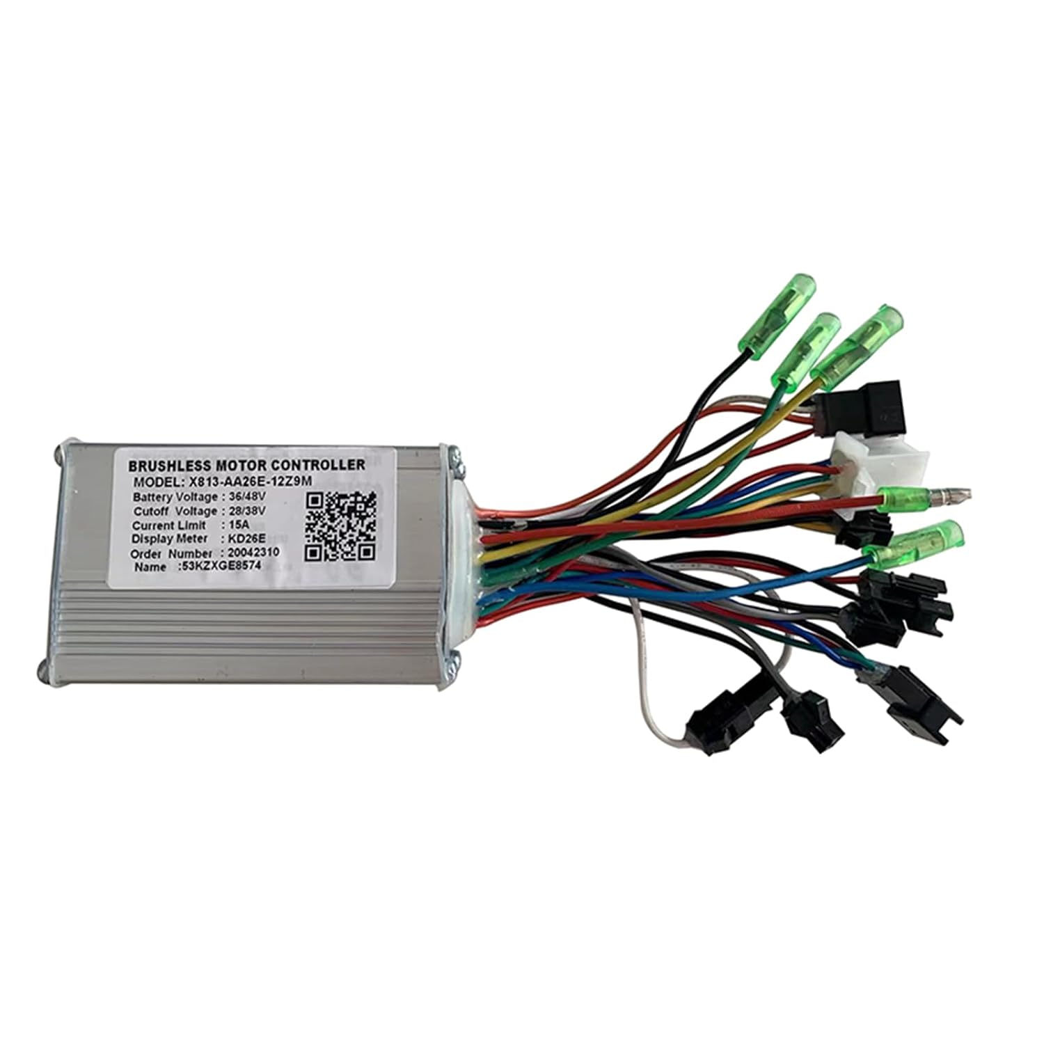 Electric Bicycle Controller, 36V 48V Motor Speed Brushless Controller for Electric Bicycle, E-Bike Scooter Electric Scooter Tricycle Display Meter kd26e 36V48V Electric Speed Controller