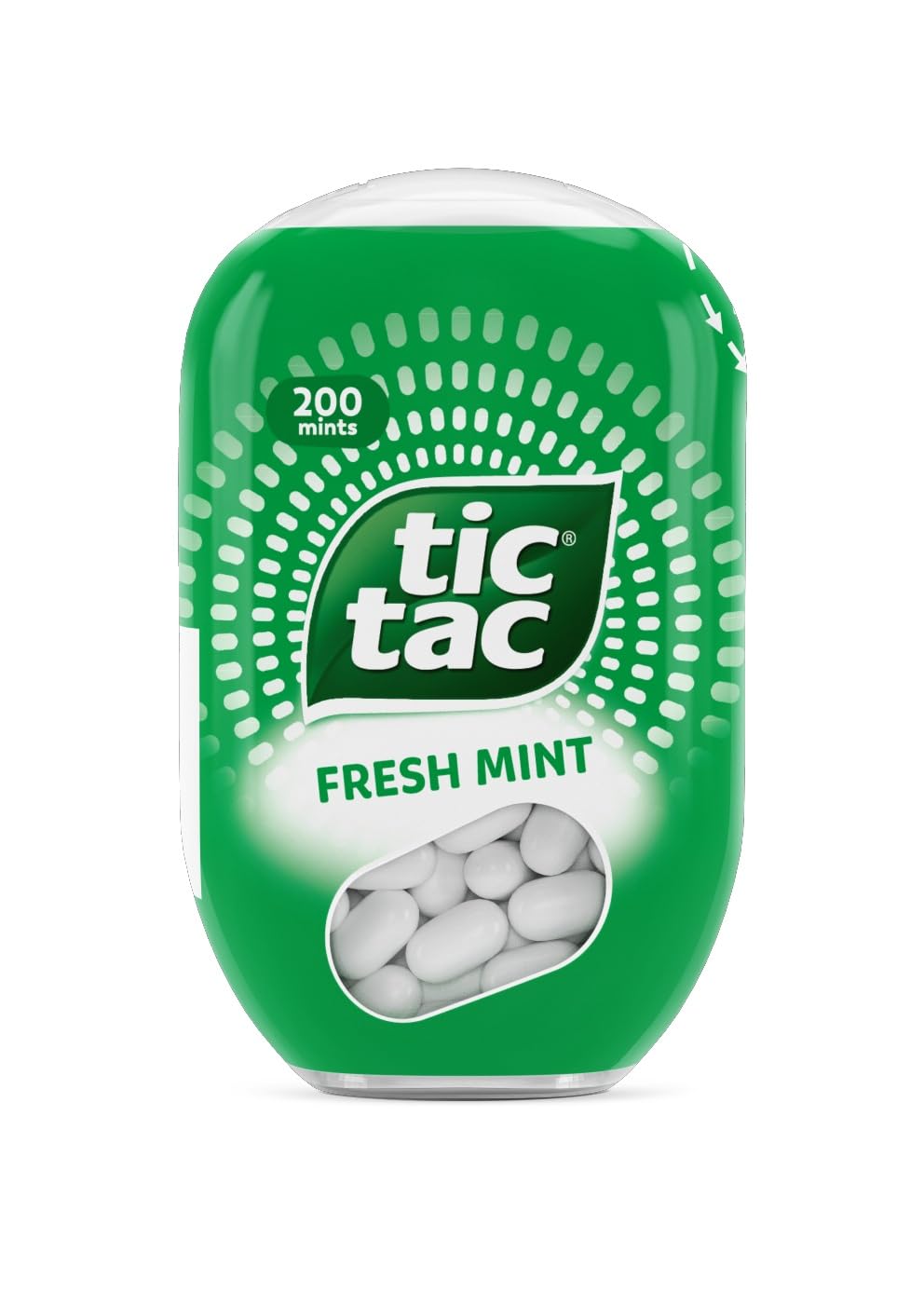 Tic Tac Fresh Mint Sweets, Tic Tacs Sweets for Party Bags, On the Go Refreshment, Bulk Box of 8 x 200 Fresh Mints