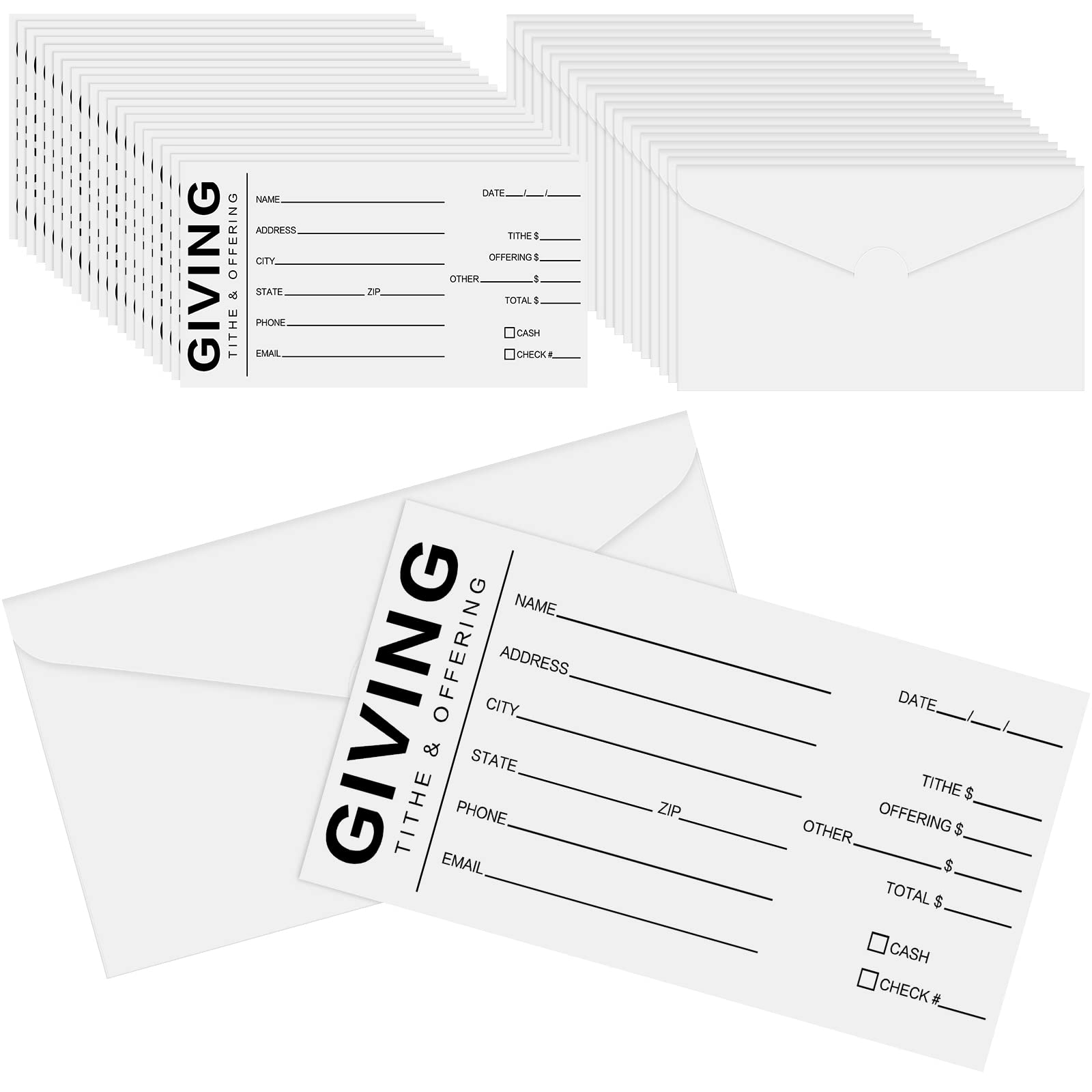 Buy 500 Pack Church Offering Envelopes Tithe Donation Envelopes Tithe