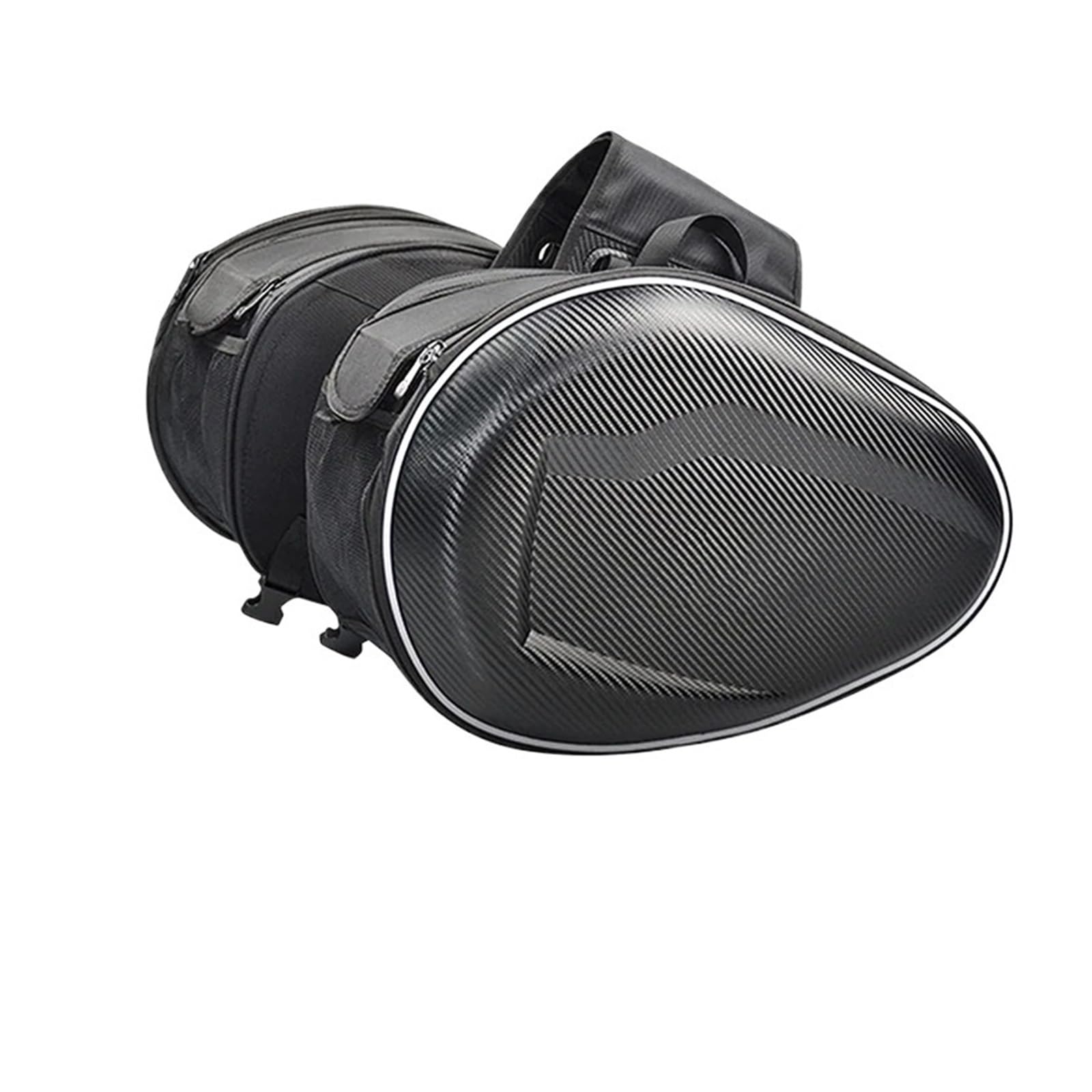 Valigie Laterali Motos Borsa Da Sella Impermeabile Per Moto/Borse Viaggio Per Equitazione Casco Laterale + Copertura Antipioggia 1 Paio Borsa Moto(Pu material)