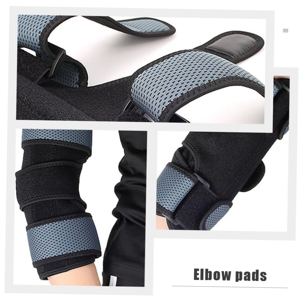 Kisangel 2pcs Protective Elbow Support Elastic Arm Sleeve for Fitness Football Volleyball Abrasion-resistant Elbow Guard