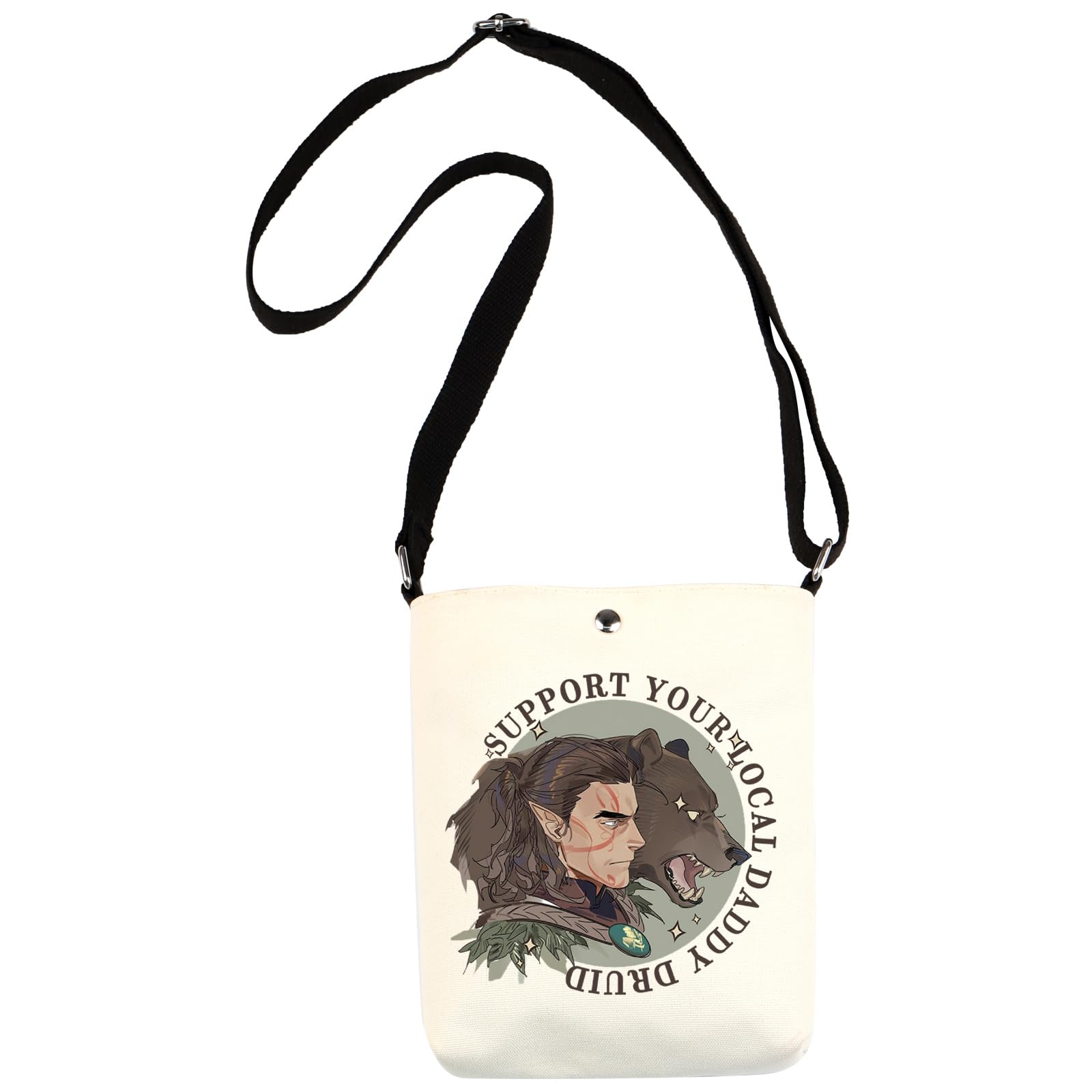 WCGXKO Video Game Lover Gift BG3 Merch Game Zipper Pouch Makeup Ba For BG3 Gamer (DADDY DRUID XK)