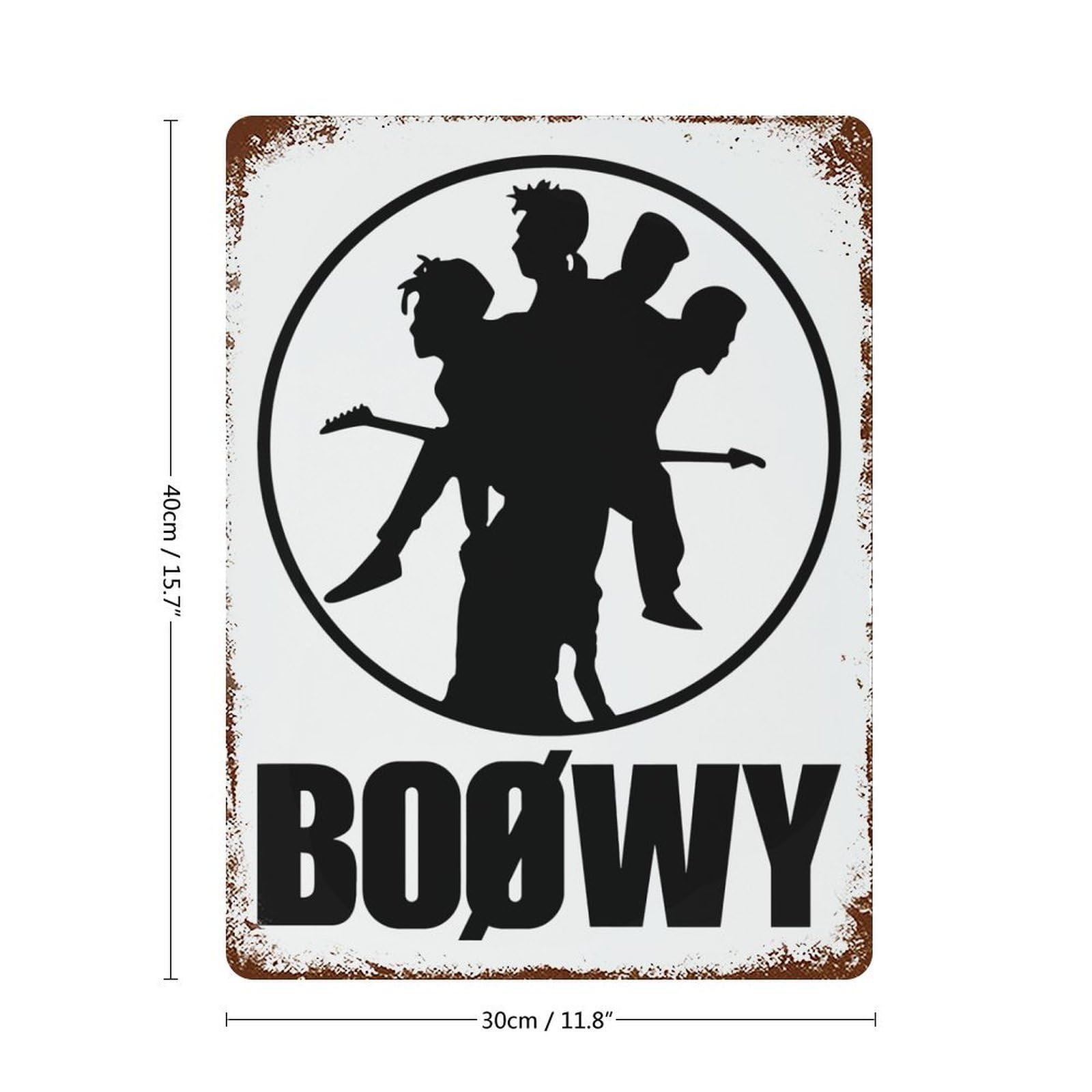 Amazon.co.jp: メタルプレート ボウイ Boowy Boøwy ブリキ看板 ブリキ