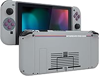 Vista 1 de eXtremeRate - Placa trasera para Nintendo Switch Console, NS Joycon con carcasa de mando de mano con botones de juego completo, carcasa de repuesto