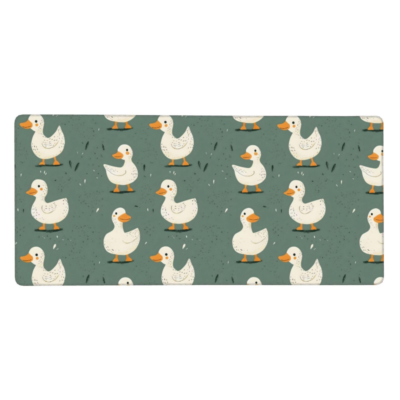 Tapis de souris de jeu canard blanc XL pour bureau et PC - 8
