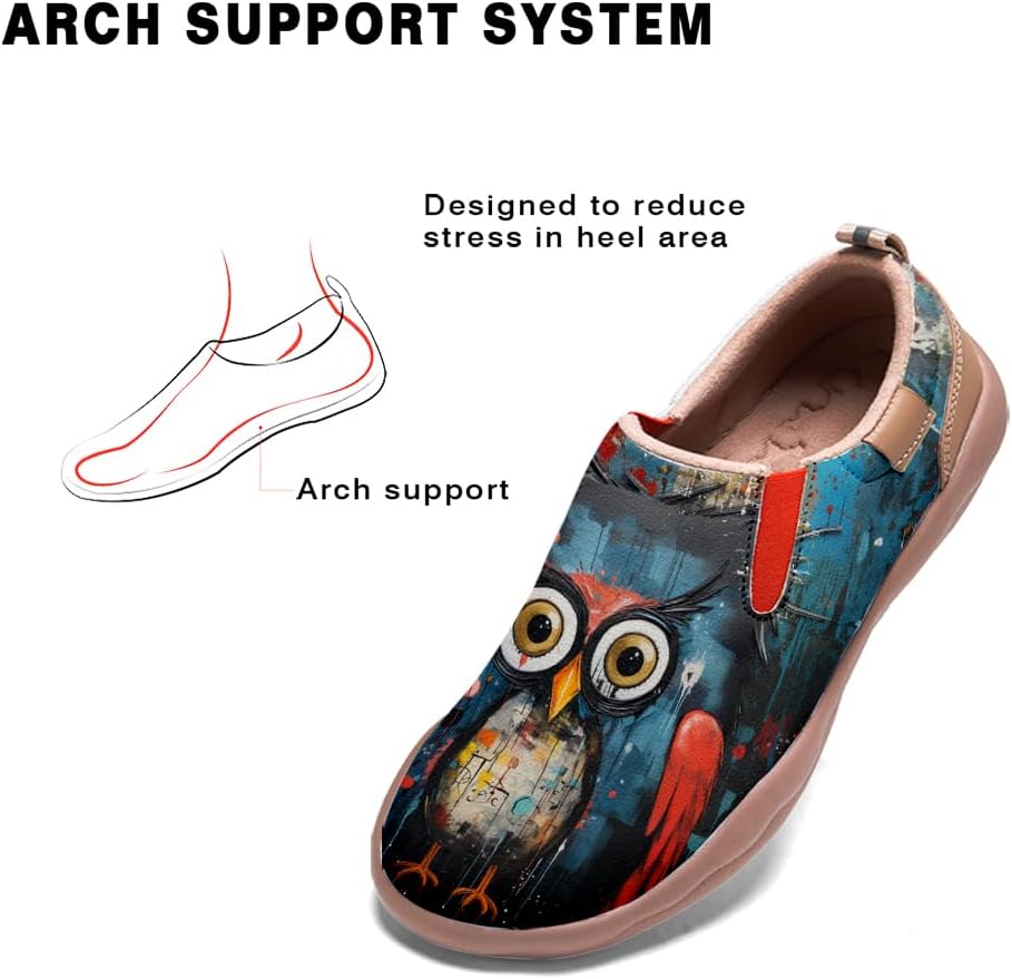 Kid's Art Painted Casual Slip-on Loafers Boys Girls Shoes Lightweight Comfort Fashion Sneaker Funny Painted Travel Shoes Basquiat Style