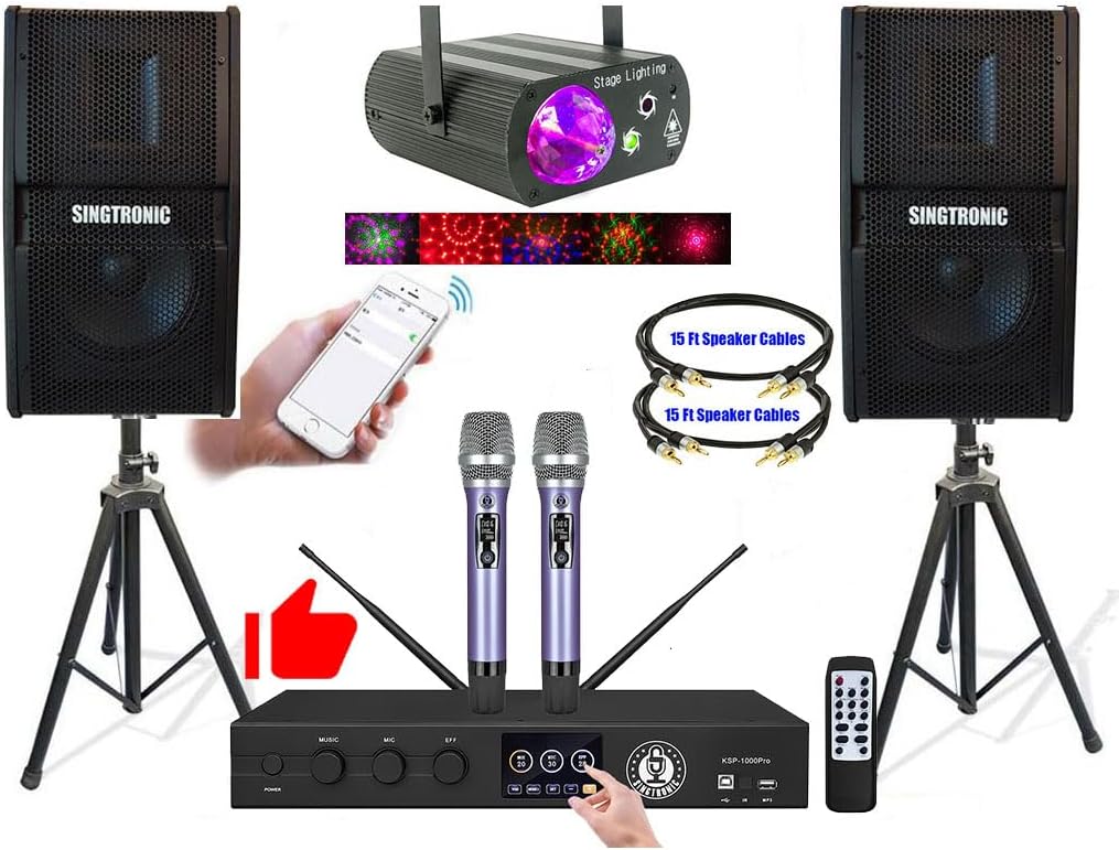 - Complete Professional 3000W Digital Karaoke System W/HDMI, WiFi, Bluetooth, USB Recording Free Unlimited Songs