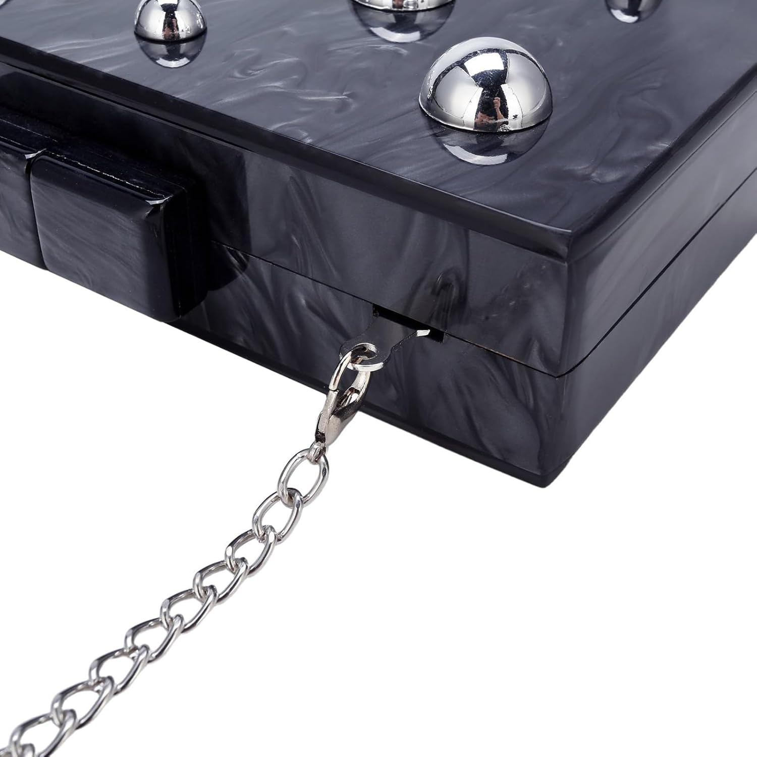 Gets Acrylic Clutch Purses for Women with Marbling Purses and Handbags Elegant Banquet Evening Crossbody Bag - Image 4