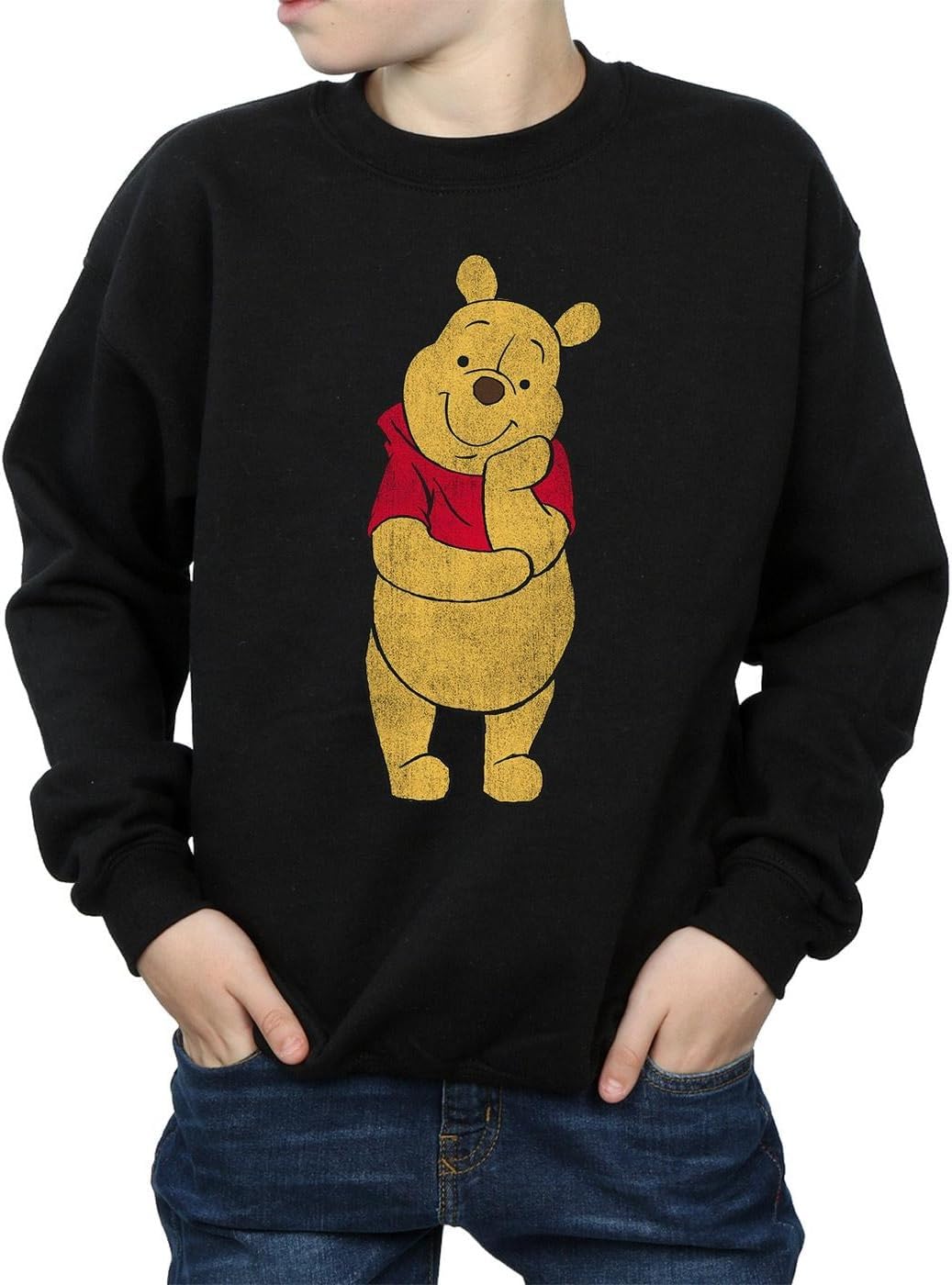 Disney Boys Winnie The Pooh Classic Pooh Sweatshirt 12-13 years Black