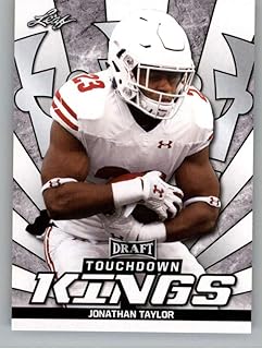 2020 Leaf Draft #86 Jonathan Taylor RC - Wisconsin Badgers Indianapolis Colts (Touchdown Kings) (RC - Rookie Card) NM-MT N...